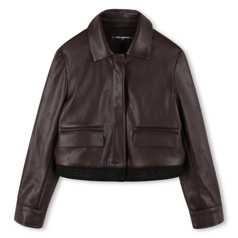 Veste avec fermeture zippée KARL LAGERFELD KIDS 
                        FILLE