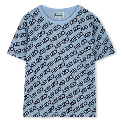 T-shirt imprim&eacute; en coton KENZO KIDS GARCON