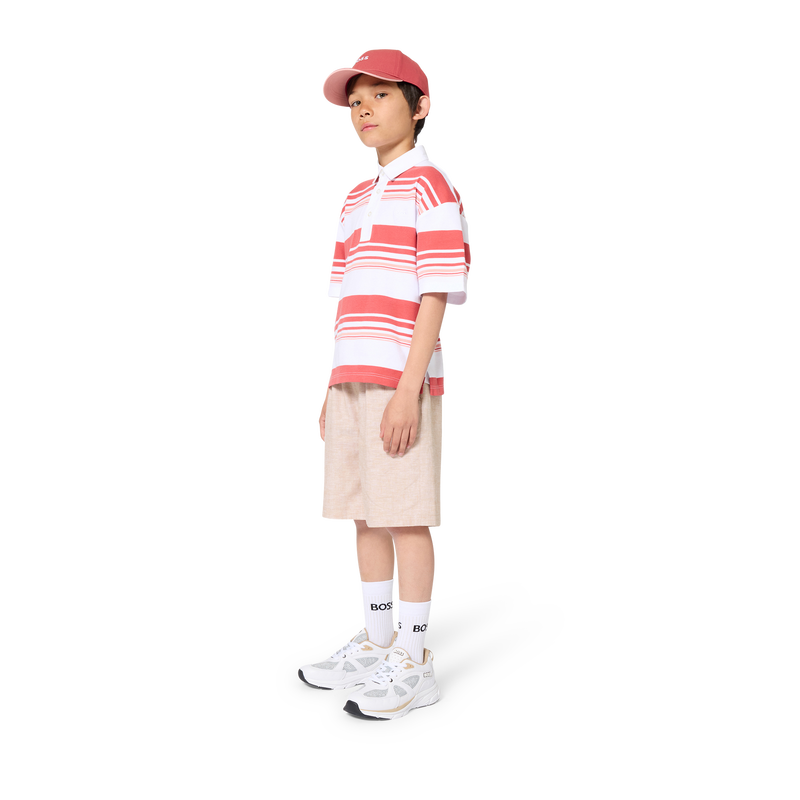 SNEAKERS MET VETERS BOSS 
                        BOY