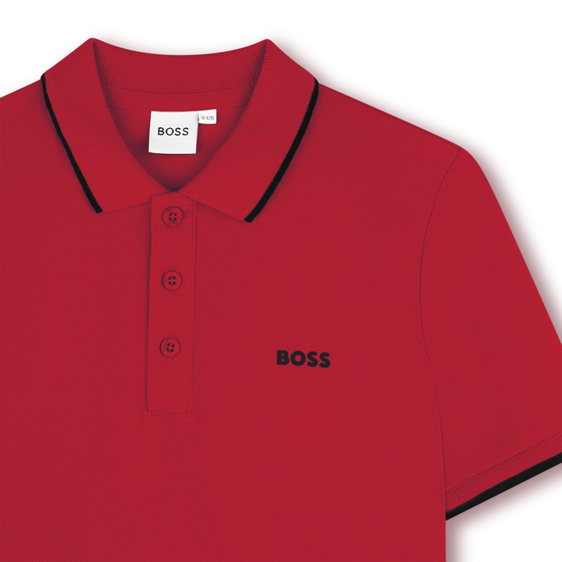 POLOSHIRT MET KORTE MOUWEN BOSS 
                        BOY