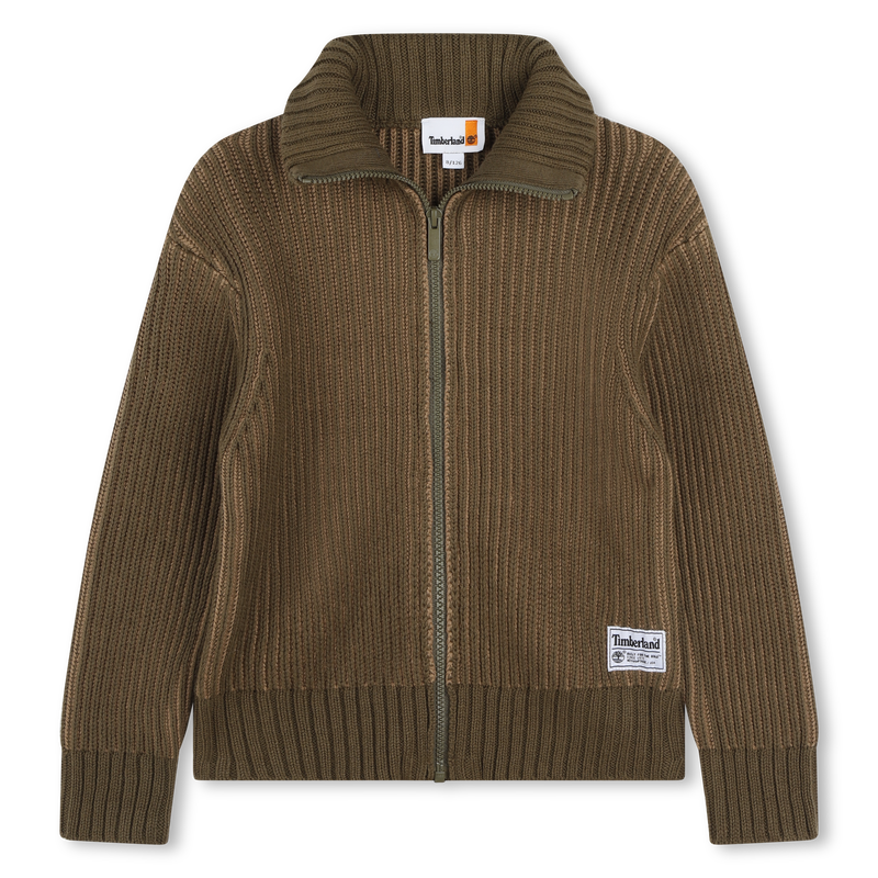 Cardigan zipp&eacute; en tricot TIMBERLAND 
                        GARCON