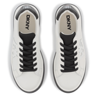 Baskets lac&eacute;es en cuir de vachette DKNY 
                    UNISEXE