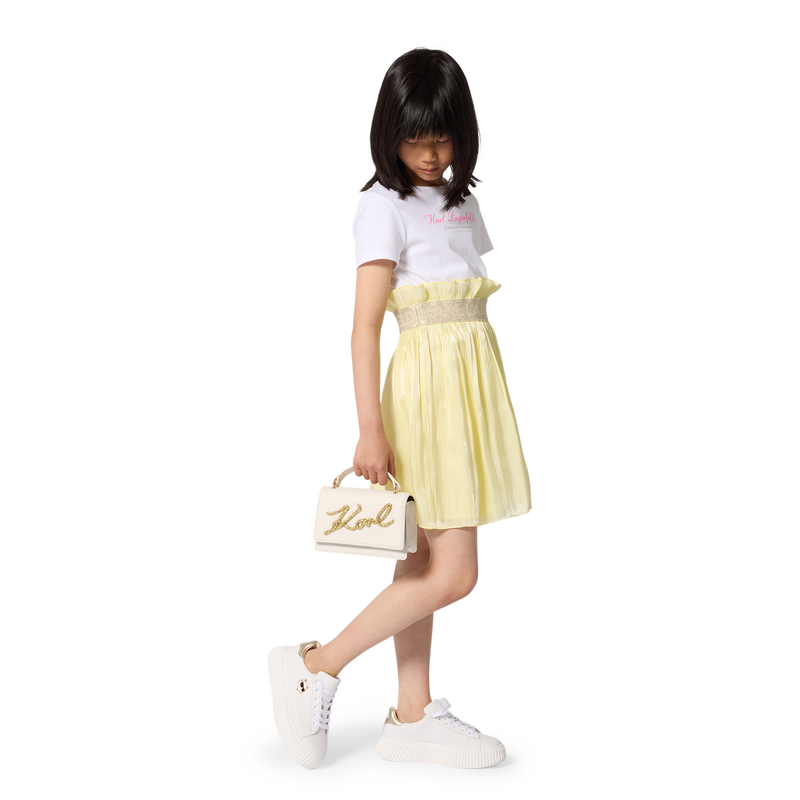 BI-MATERIAAL JURK MET KORTE MOUWEN KARL LAGERFELD KIDS 
                        GIRL