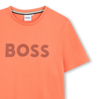 Katoenen T-shirt korte mouwen BOSS 
                    BOY