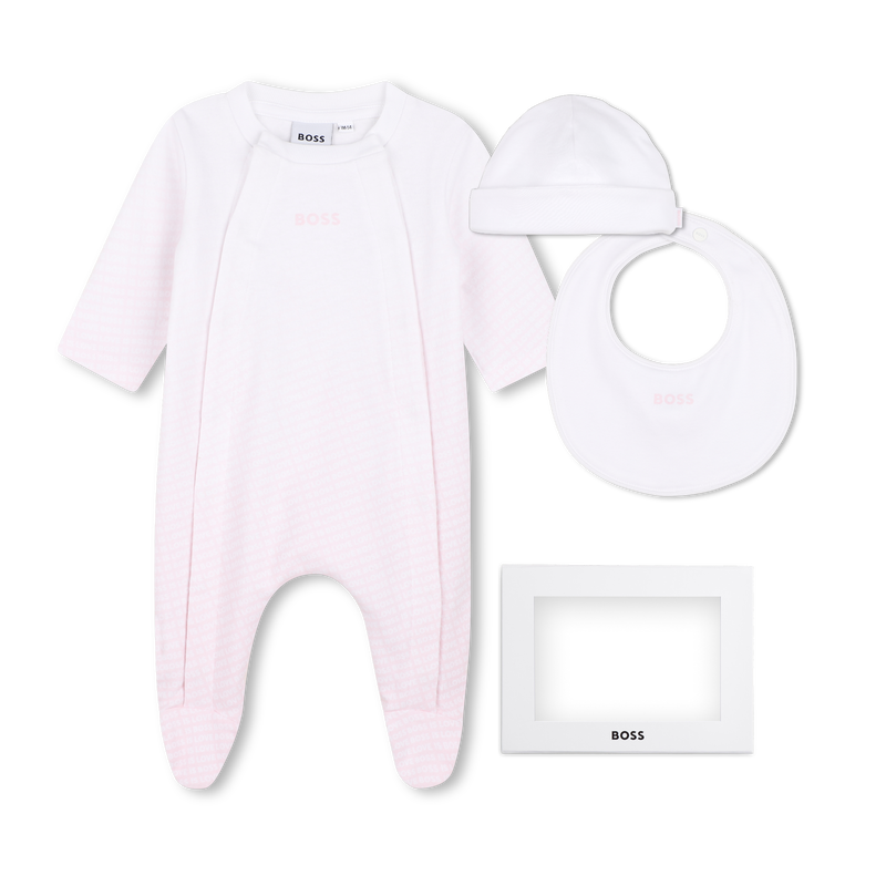 Ensemble pyjama, bonnet et bavoir BOSS 
                        FILLE