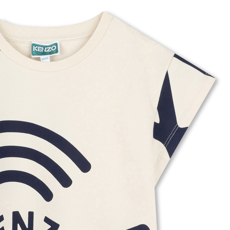 T-shirt en molleton &agrave; imprim&eacute;s KENZO KIDS 
                        FILLE