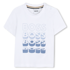T-shirt met korte mouwen, WIT, hi-res