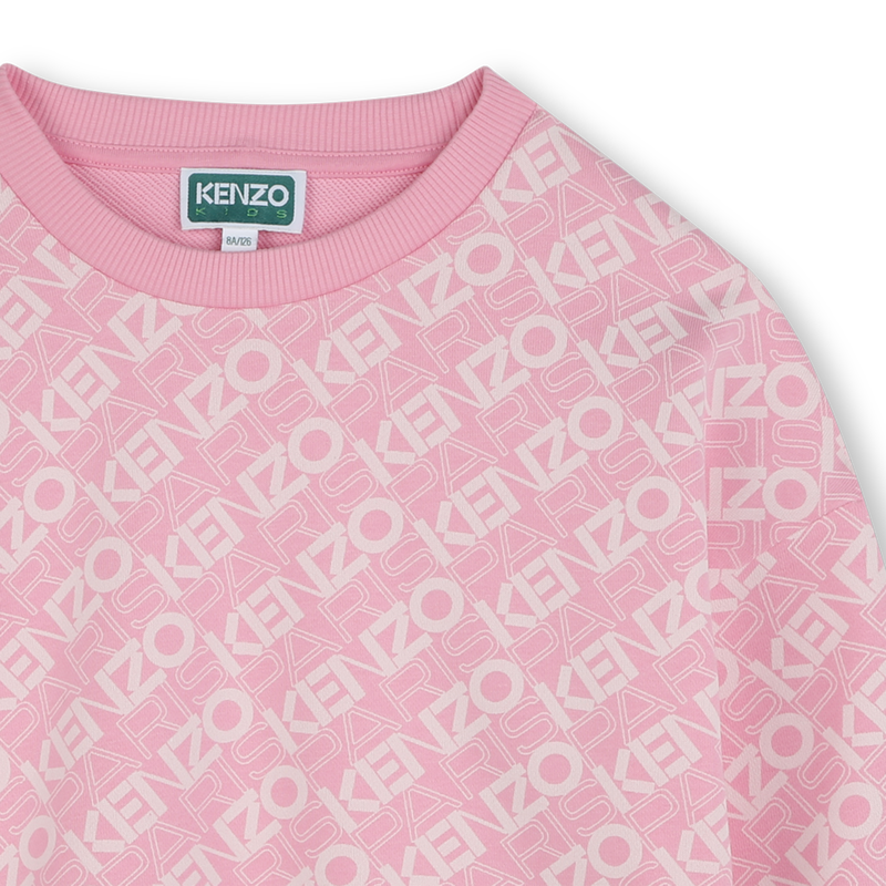 Fleece sweater van katoen KENZO KIDS 
                        GIRL