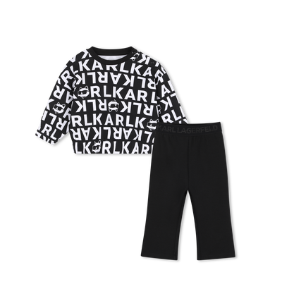 Sweat- en broekset KARL LAGERFELD KIDS MEISJE