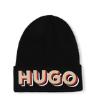 Gebreide muts met omslag HUGO 
                    BOY