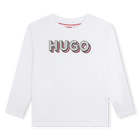 T-shirt met logoprint HUGO 
                    GIRL