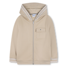 Sweat zipp&eacute; &agrave; capuche BOSS 
                    GARCON