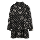 Polyester jurk met lange mouwen MICHAEL KORS 
                    GIRL