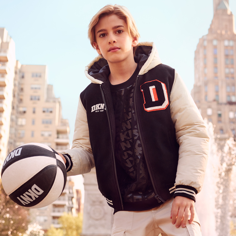 Fleece sweater van katoen DKNY 
                        UNISEX