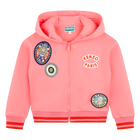 Sweat-shirt zipp&eacute; en molleton KENZO KIDS 
                    FILLE