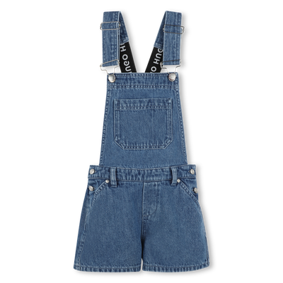 Salopette short en jean HUGO FILLE