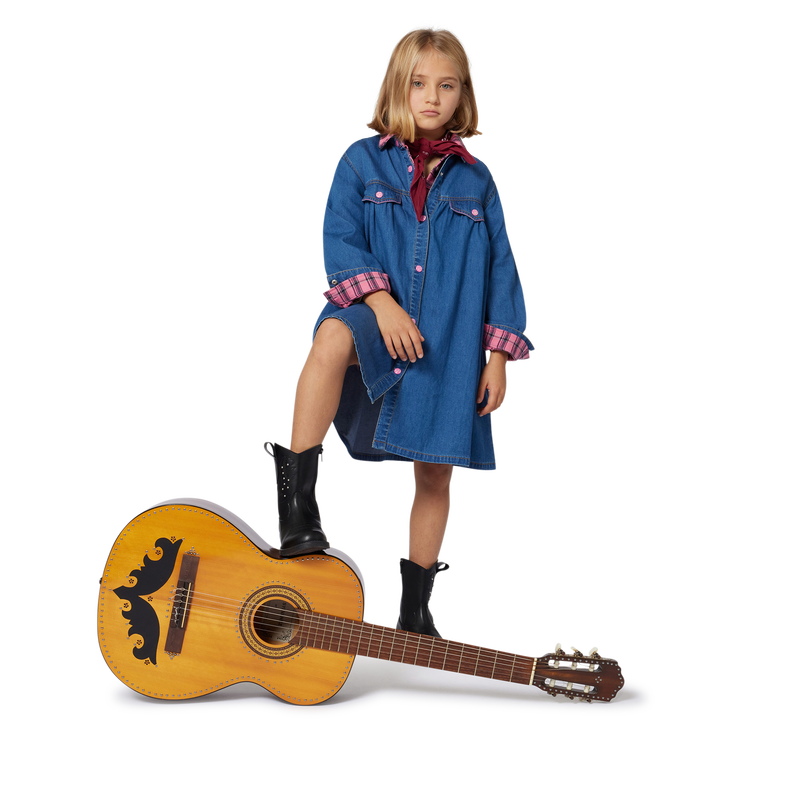 Chemise &agrave; carreaux HUGO 
                        FILLE