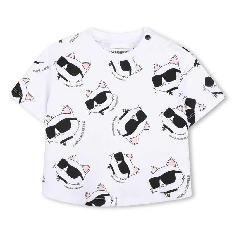 ENSEMBLE T-SHIRT ET SHORT KARL LAGERFELD KIDS 
                        FILLE