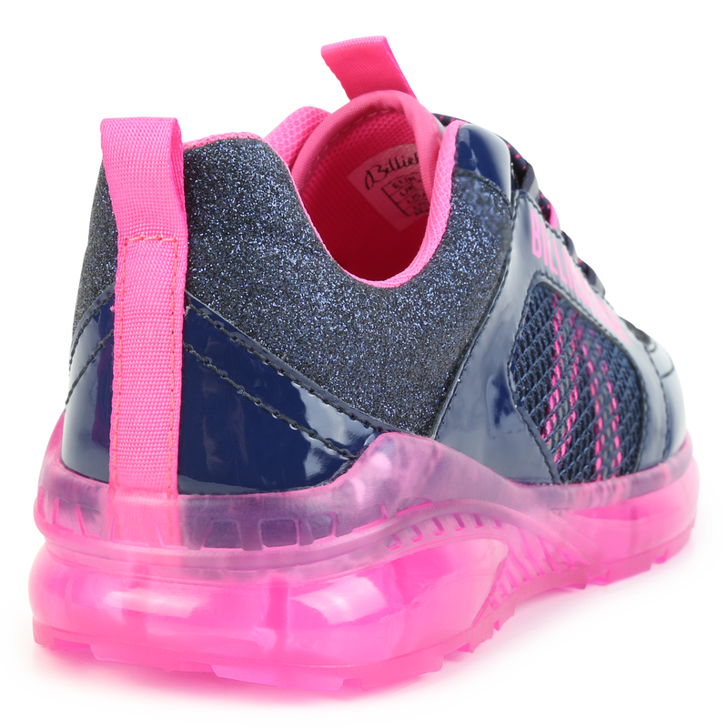 Glitter lace-up sneakers