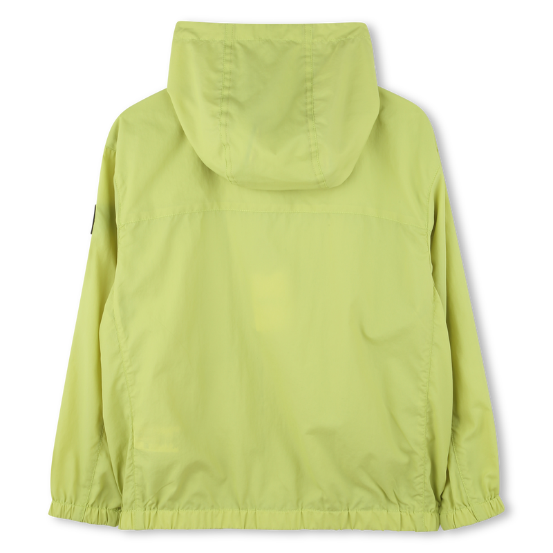 Coupe-vent zipp&eacute; &agrave; capuche