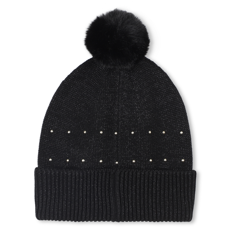 Bonnet tricot avec pompon MICHAEL KORS 
                        FILLE