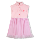 Bi-materiaal jurk BILLIEBLUSH 
                    GIRL