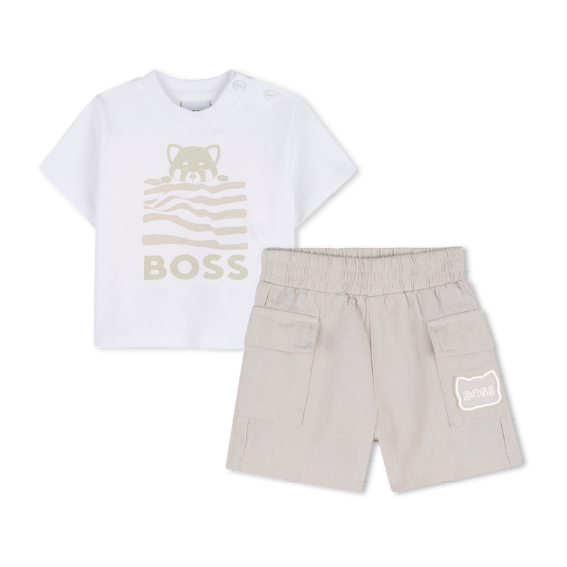 ENSEMBLE T-SHIRT + SHORT BOSS 
                        GARCON