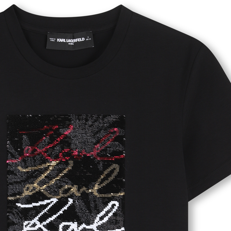 T-SHIRT MET KORTE MOUWEN KARL LAGERFELD KIDS 
                        GIRL