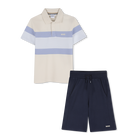 Polo + bermuda set, ZAND, hi-res