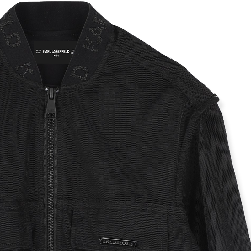 Cardigan zipp&eacute; KARL LAGERFELD KIDS 
                        FILLE