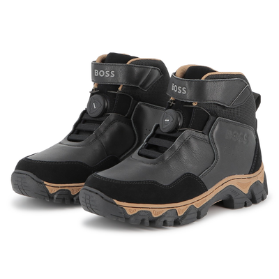 Enkellaars van gemengd materiaal BOSS BOY