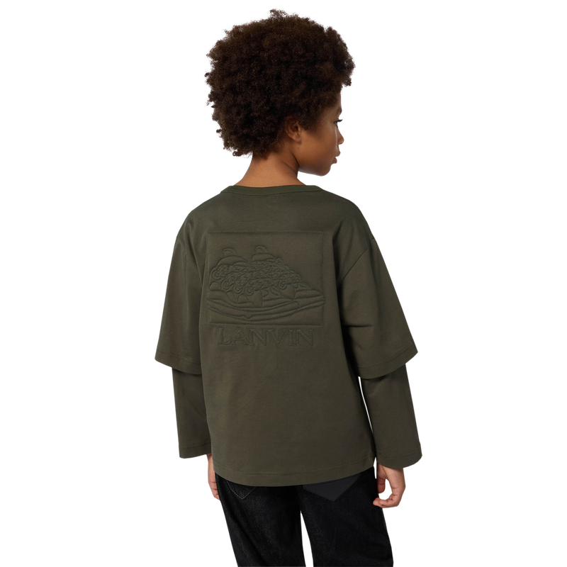 T-shirt met dubbele mouwen LANVIN 
                        BOY