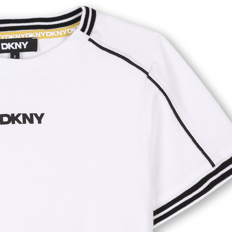 T-shirt avec bandes color&eacute;es DKNY 
                        UNISEXE