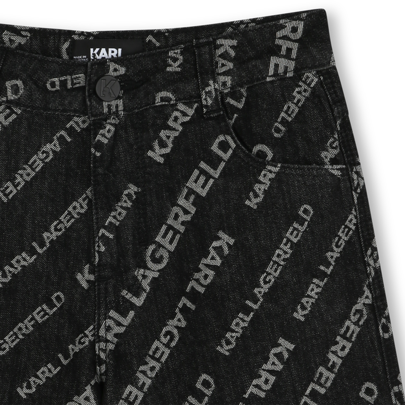 Bermuda van jeansstof KARL LAGERFELD KIDS 
                        BOY