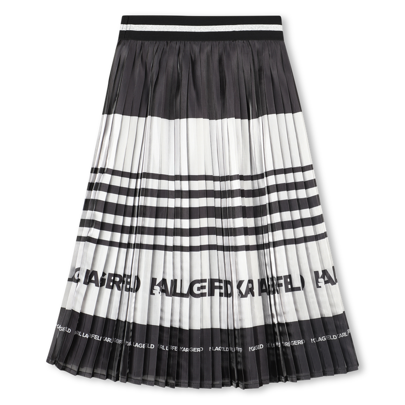 Geplooide midirok KARL LAGERFELD KIDS 
                        GIRL
