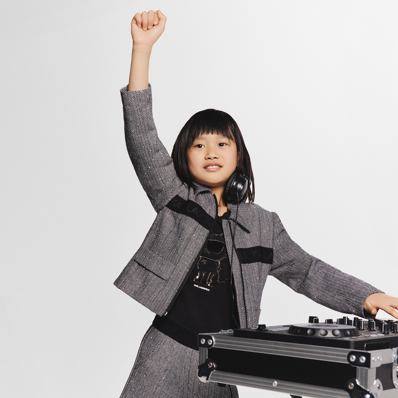 Veste orn&eacute;e de strass KARL LAGERFELD KIDS 
                        FILLE