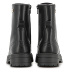 Botte &agrave; lacets mi-mollet en cuir de vachette KARL LAGERFELD KIDS 
                    FILLE