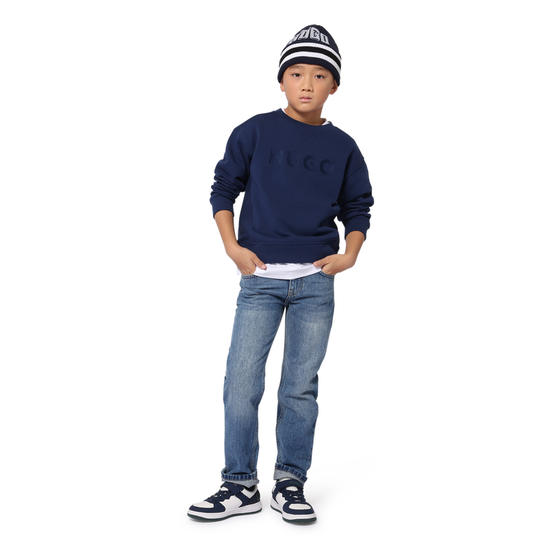 Rechte katoenen jeans HUGO 
                        BOY