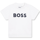 T-shirt met korte mouwen, WIT, hi-res