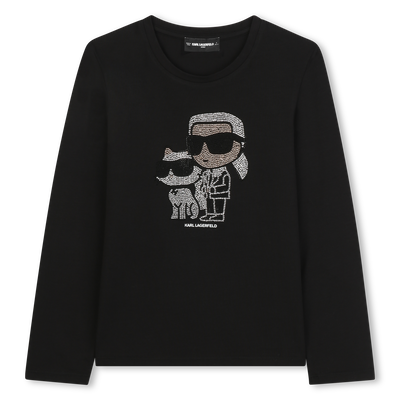 T-shirt &agrave; manches longues KARL LAGERFELD KIDS FILLE