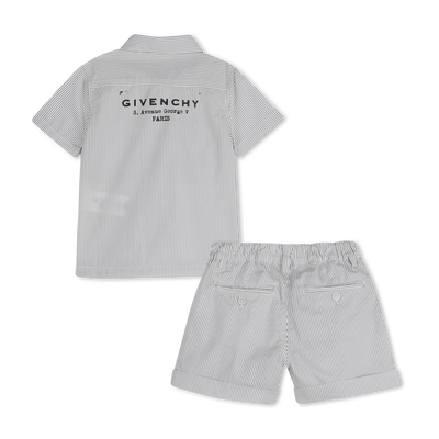 SHIRT EN KORTE BROEK SET GIVENCHY BOY