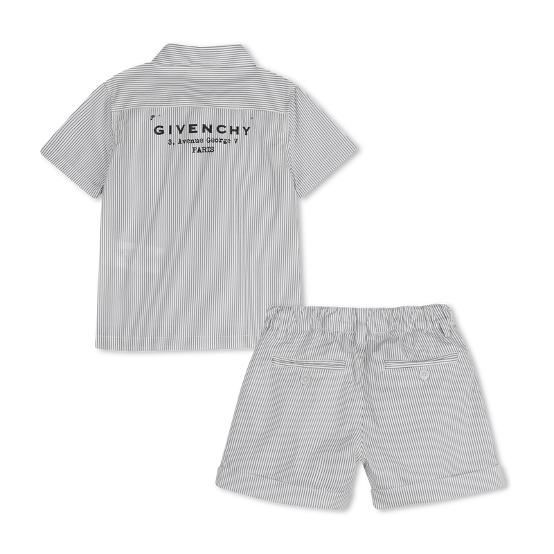 SHIRT EN KORTE BROEK SET GIVENCHY 
                        BOY