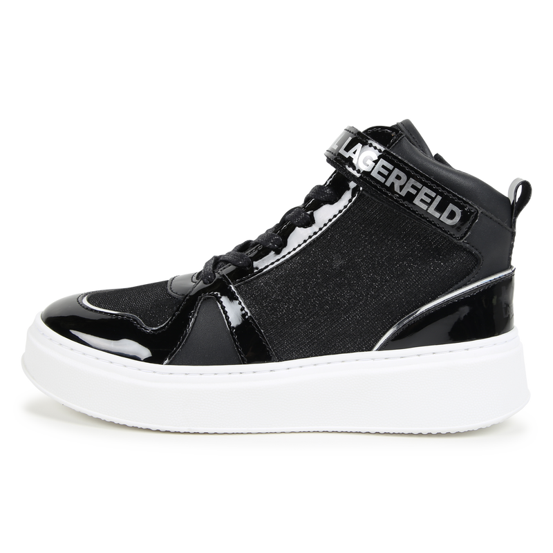 Hoge lederen sneakers KARL LAGERFELD KIDS 
                        GIRL