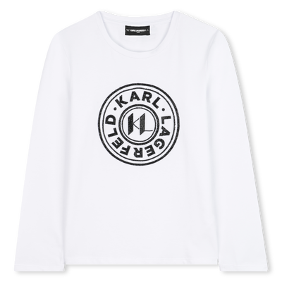 T-shirt &agrave; manches longues KARL LAGERFELD KIDS FILLE