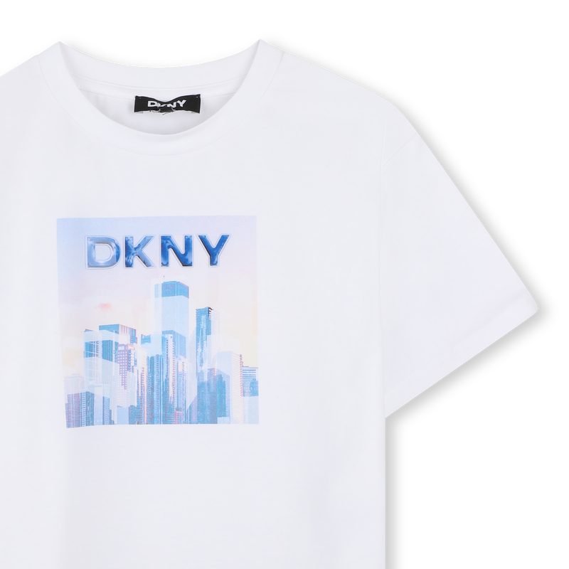 T-SHIRT MET KORTE MOUWEN DKNY 
                        GIRL