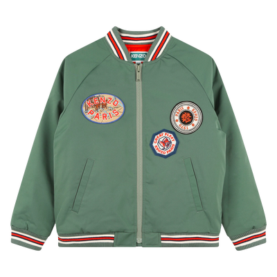 Blouson zipp&eacute; &agrave; manches raglan KENZO KIDS UNISEXE