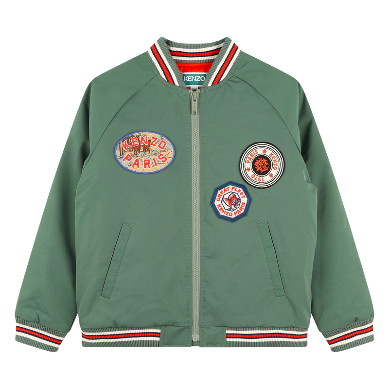 Blouson zipp&eacute; &agrave; manches raglan KENZO KIDS 
                        UNISEXE