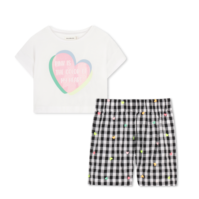 T-SHIRT + KORTE BROEK SET BILLIEBLUSH 
                        GIRL