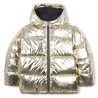 Donsjack met capuchon, LICHT GOUD, hi-res