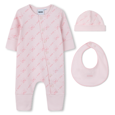 Ensemble pyjama, bonnet et bavoir BOSS FILLE